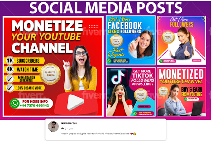 design social media posts, instagram, facebook, twitter ads