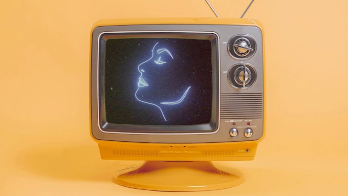 create a retro lyric video with animation