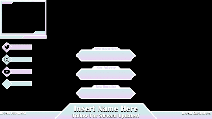 Create simple twitch overlays and graphics by Pcychedelicb33 | Fiverr