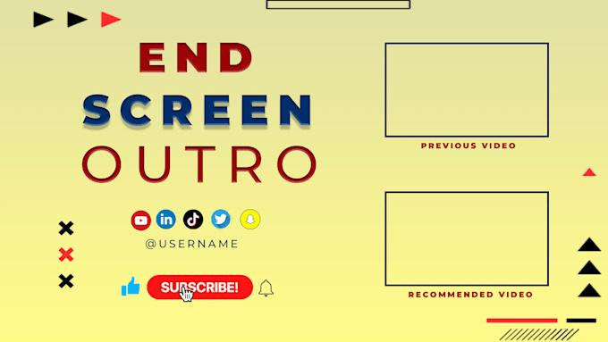 make youtube outro, end screen animation