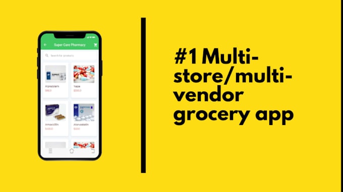 do multi store ecommerce, grocery, medicine, food order app
