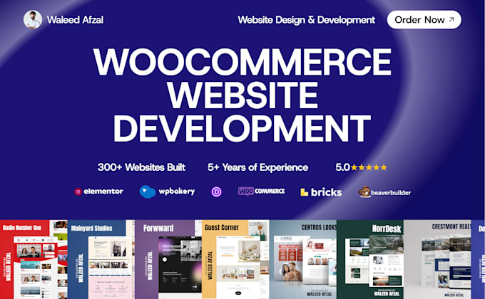 build or design wordpress woocommerce website, ecommerce website development