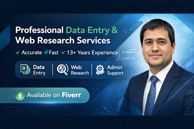 do web research and data entry