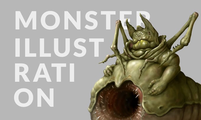 illustrate unique monster or character