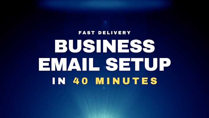 quickly setup google workspace, g suite or outlook in 1 hour