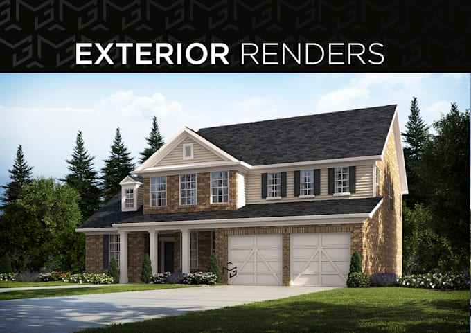 create photorealistic 3d exterior architectural renderings