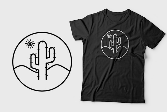 create an amazing minimalist t shirt design for your brand