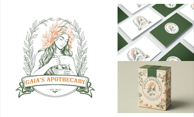 design an original hand drawn vintage and retro logo