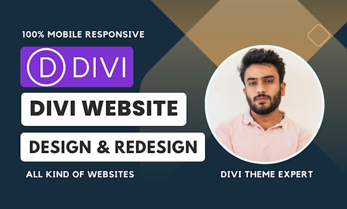 create divi wordpress website,divi website design or redesign with divi theme