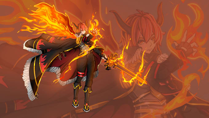 draw anime character concept for you