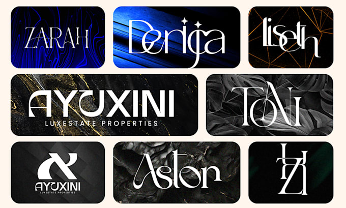 design modern and luxury real estate logo