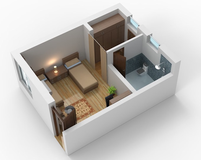 convert your 2d floor plan to 3d