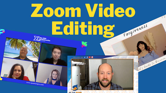 professionally edit zoom video, meeting, podcast, webinar