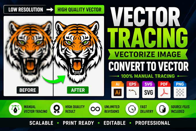 vector tracing logo, vectorize image, convert to vector