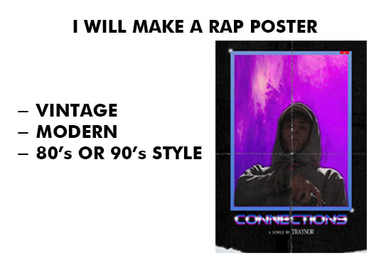 Create modern and vintage rap posters by Jamietraynorr | Fiverr