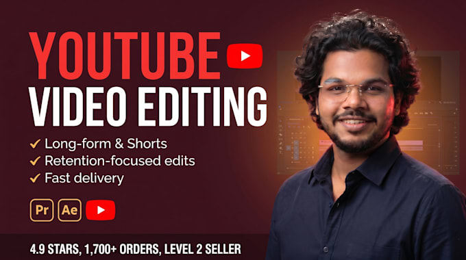 do professional youtube video editing for your channel