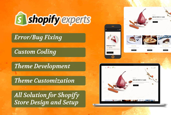 do shopify custom coding, shopify bug fix, shopify issues or fix shopify store