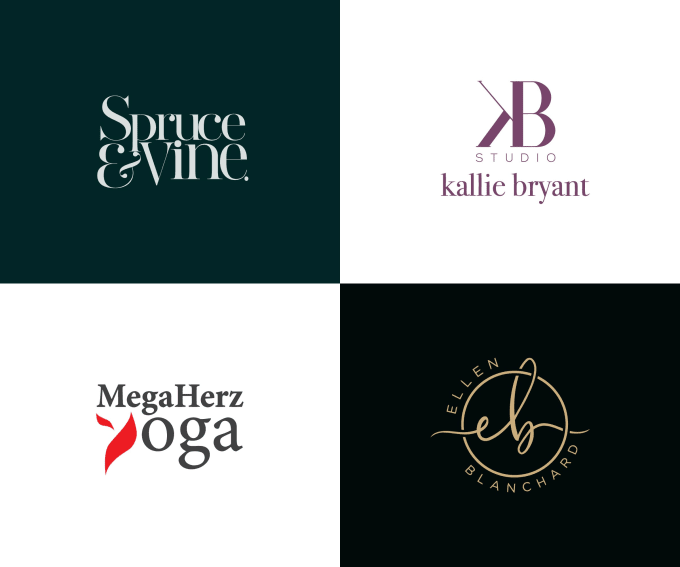 Design luxury initial text, monogram and clothing brand logo by ...