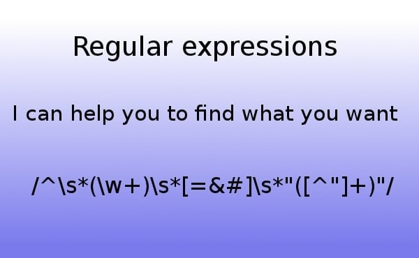 create or improve the regex, regular expressions you need