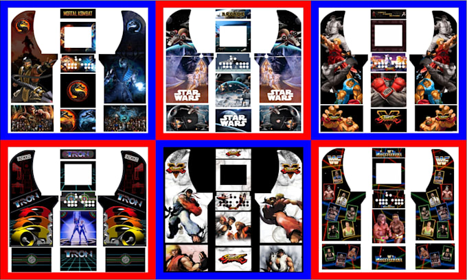 design custom arcade1up cabinet artwork and wraps