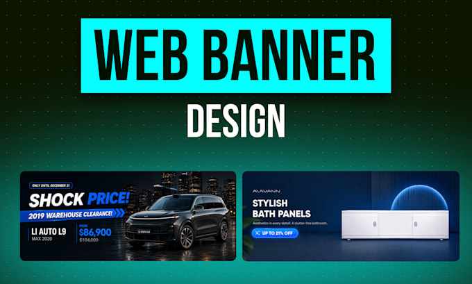 design professional website banners, ads, and covers