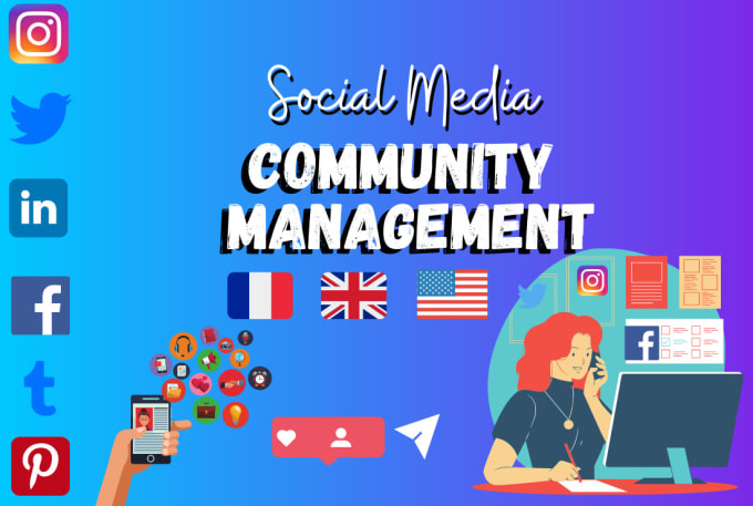Be Your French Or English Community Manager By Nouriina Fiverr