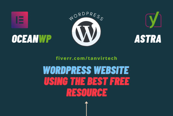 design wordpress website using free resources