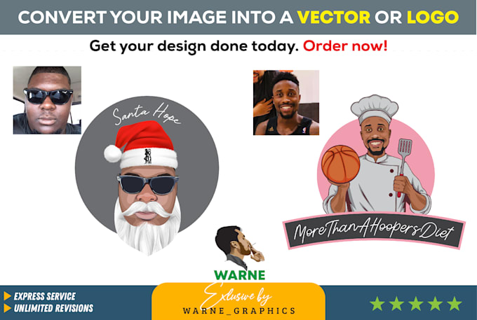 convert your image into vector or logo