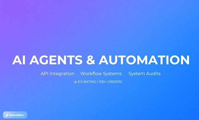 build python automation bots, ai agents and API integrations
