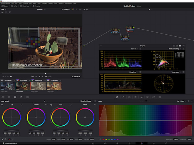 Color correct your footage specify camera and color profile by ...