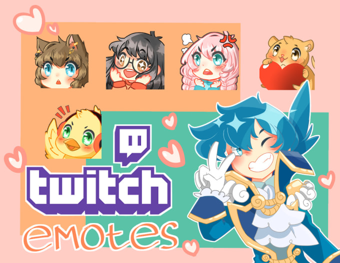Draw Cute Custom Twitch Emotes By Sushikosan Fiverr Illustrator and comic artist for fun, i'm just here so maybe i get to draw cute chibis ;d. draw cute custom twitch emotes