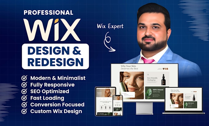 design, redesign wix website, wix website design and wix studio website redesign