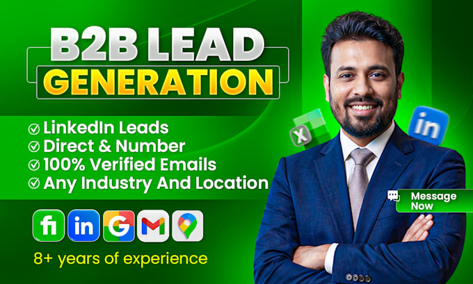 do b2b lead generation, linkedin lead generation, valid email list building