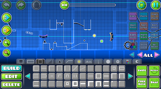 Build a geometry dash layout for you by Schwaffles | Fiverr