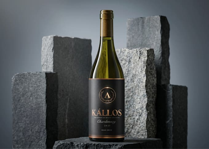 design a minimal and elegant wine label