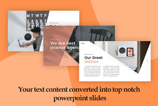 Hire a freelancer to convert text content into amazing powerpoint presentation