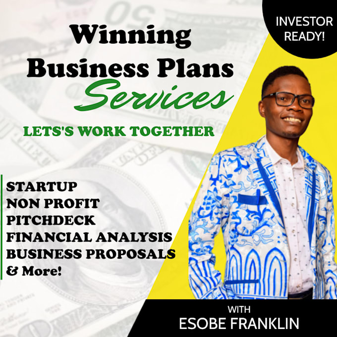 draw and develop a competitive business plan or business model for you
