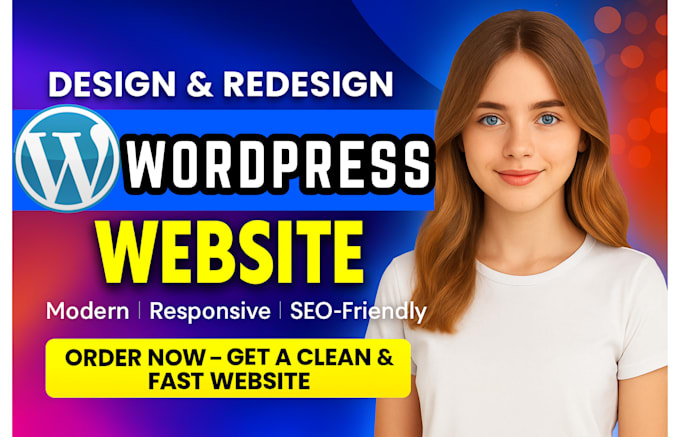 do design redesign wordpress business website seo speed optimize responsive site