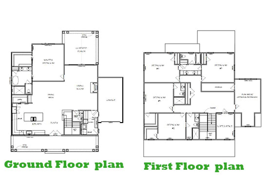 create 2d floor plan and convert into 3d floor plan