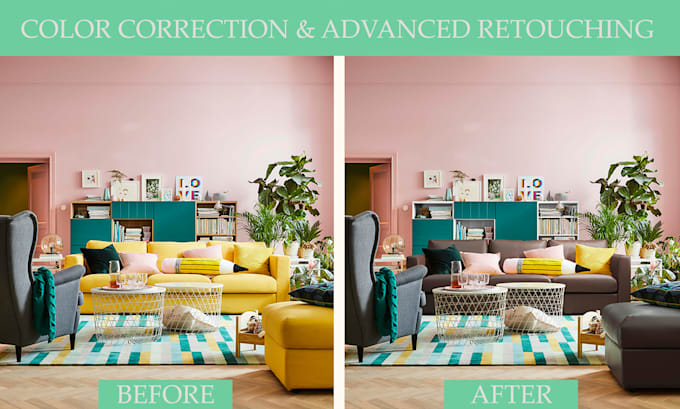 professionally color correct and retouch images
