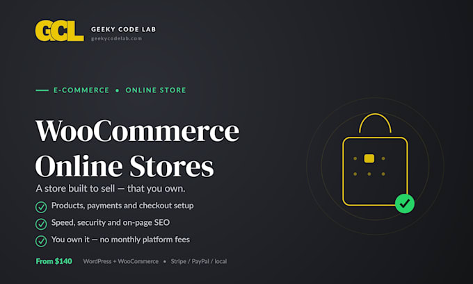 create a woocommerce online store or ecommerce website for you