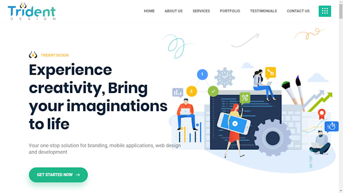 design creative website for you