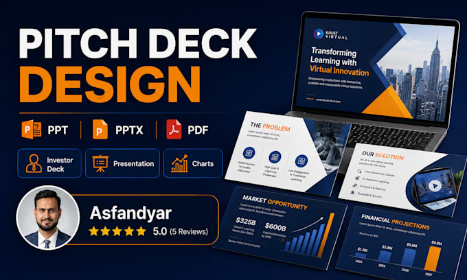 create ppt presentation or pitch or deck design