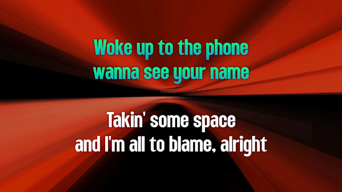 create stunning karaoke lyric video