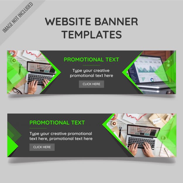 make web banner for custom website or custom web pages