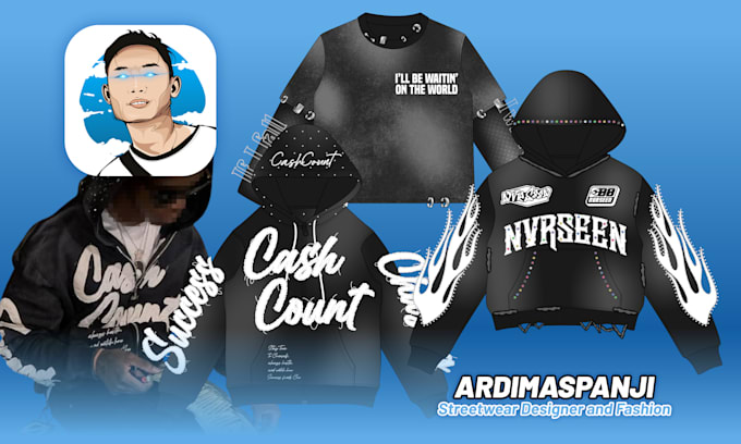 design streetwear and fashion tshirt or hoodie urban style