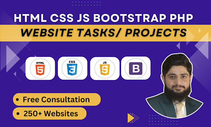Do html, css, bootstrap, web, frontend related tasks by Talha_jamil ...