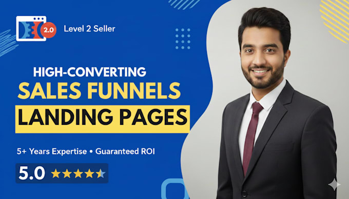 design a high converting clickfunnels 2 sales funnel and landing page