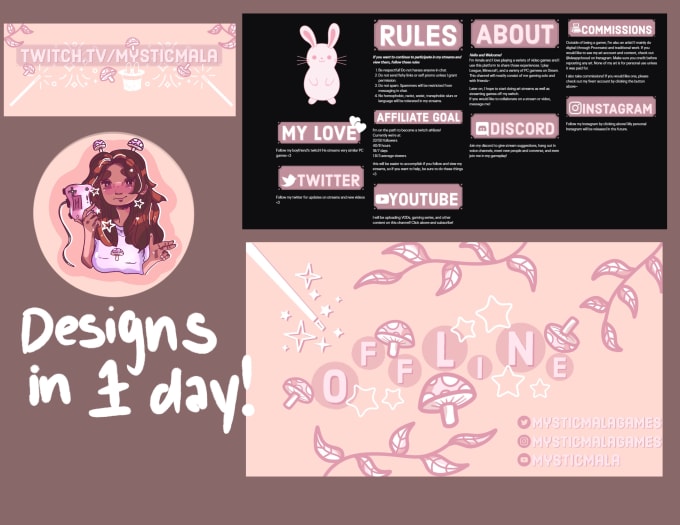 Design Your Twitch Profile For You By Amalapatt Fiverr Banner title should be at least 3 and maximum 25 characters long. design your twitch profile for you by