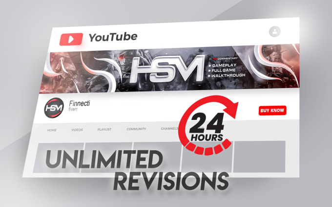 design you a youtube banner and matching avatar